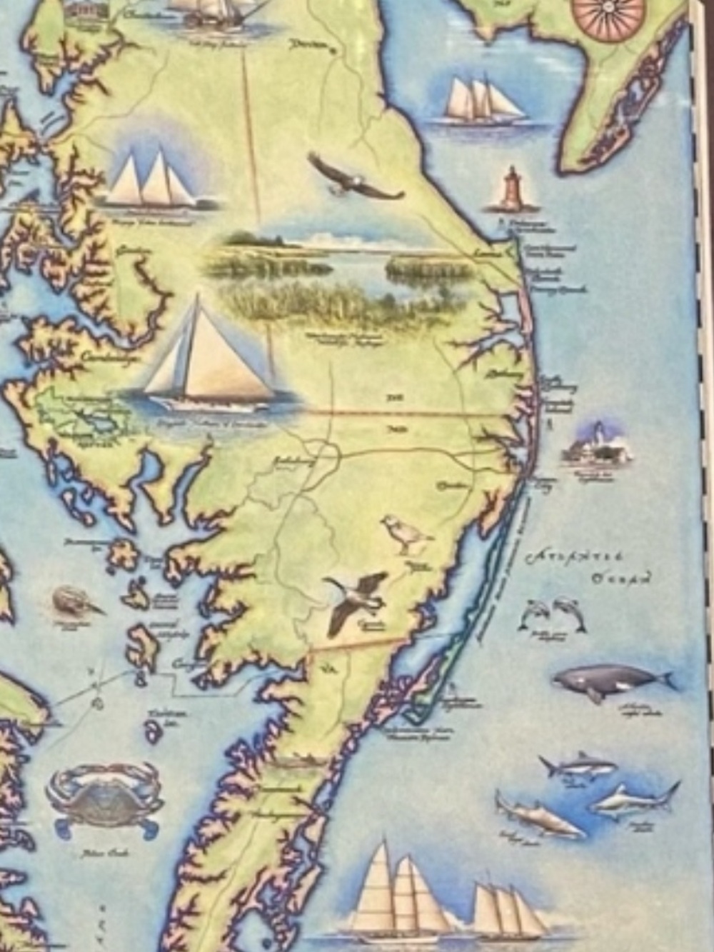 NWT vintage 1000 piece puzzle nautical coastal landscape eastern shore Chesapeak